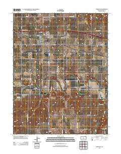Dorrance Kansas Historical topographic map, 1:24000 scale, 7.5 X 7.5 Minute, Year 2012