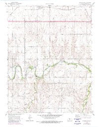 Dorrance SW Kansas Historical topographic map, 1:24000 scale, 7.5 X 7.5 Minute, Year 1956