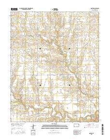 Doster Kansas Current topographic map, 1:24000 scale, 7.5 X 7.5 Minute, Year 2015