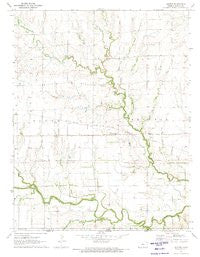 Doster Kansas Historical topographic map, 1:24000 scale, 7.5 X 7.5 Minute, Year 1971