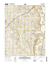 Douglass Kansas Current topographic map, 1:24000 scale, 7.5 X 7.5 Minute, Year 2015