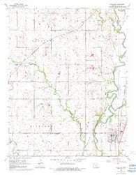Douglass Kansas Historical topographic map, 1:24000 scale, 7.5 X 7.5 Minute, Year 1955