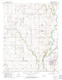 Douglass Kansas Historical topographic map, 1:24000 scale, 7.5 X 7.5 Minute, Year 1955