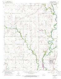 Douglass Kansas Historical topographic map, 1:24000 scale, 7.5 X 7.5 Minute, Year 1955