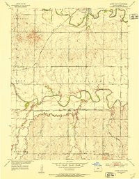 Downs South Kansas Historical topographic map, 1:24000 scale, 7.5 X 7.5 Minute, Year 1953