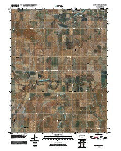 Downs South Kansas Historical topographic map, 1:24000 scale, 7.5 X 7.5 Minute, Year 2009