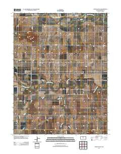 Downs South Kansas Historical topographic map, 1:24000 scale, 7.5 X 7.5 Minute, Year 2012