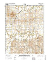 Downs South Kansas Current topographic map, 1:24000 scale, 7.5 X 7.5 Minute, Year 2015