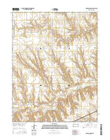 Dresden North Kansas Current topographic map, 1:24000 scale, 7.5 X 7.5 Minute, Year 2015