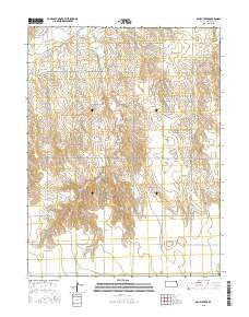 Drury Creek Kansas Current topographic map, 1:24000 scale, 7.5 X 7.5 Minute, Year 2015