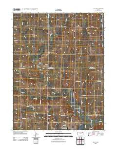 Duluth Kansas Historical topographic map, 1:24000 scale, 7.5 X 7.5 Minute, Year 2012