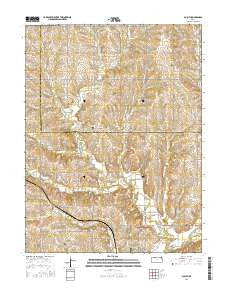 Duluth Kansas Current topographic map, 1:24000 scale, 7.5 X 7.5 Minute, Year 2016