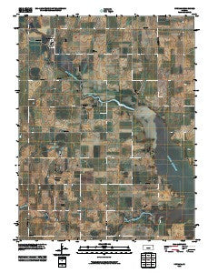 Durham Kansas Historical topographic map, 1:24000 scale, 7.5 X 7.5 Minute, Year 2010