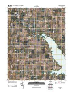 Durham Kansas Historical topographic map, 1:24000 scale, 7.5 X 7.5 Minute, Year 2012