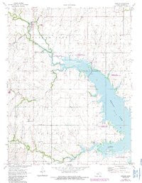 Durham Kansas Historical topographic map, 1:24000 scale, 7.5 X 7.5 Minute, Year 1971