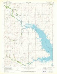 Durham Kansas Historical topographic map, 1:24000 scale, 7.5 X 7.5 Minute, Year 1971
