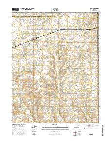 Dwight Kansas Current topographic map, 1:24000 scale, 7.5 X 7.5 Minute, Year 2015