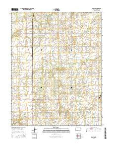 Earlton Kansas Current topographic map, 1:24000 scale, 7.5 X 7.5 Minute, Year 2015