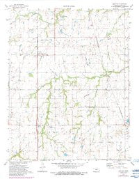 Earlton Kansas Historical topographic map, 1:24000 scale, 7.5 X 7.5 Minute, Year 1973