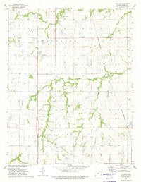 Earlton Kansas Historical topographic map, 1:24000 scale, 7.5 X 7.5 Minute, Year 1973