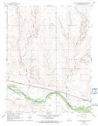 East Bridge Creek South Kansas Historical topographic map, 1:24000 scale, 7.5 X 7.5 Minute, Year 1966