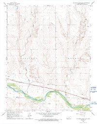East Bridge Creek South Kansas Historical topographic map, 1:24000 scale, 7.5 X 7.5 Minute, Year 1966