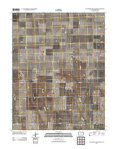 East Bridge Creek North Kansas Historical topographic map, 1:24000 scale, 7.5 X 7.5 Minute, Year 2012
