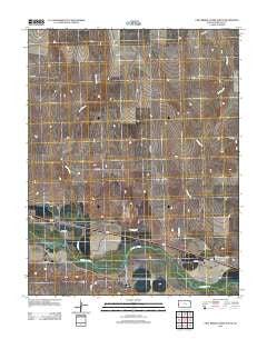 East Bridge Creek South Kansas Historical topographic map, 1:24000 scale, 7.5 X 7.5 Minute, Year 2012