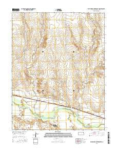 East Bridge Creek South Kansas Current topographic map, 1:24000 scale, 7.5 X 7.5 Minute, Year 2015
