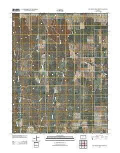 East Kiowa Creek North Kansas Historical topographic map, 1:24000 scale, 7.5 X 7.5 Minute, Year 2012