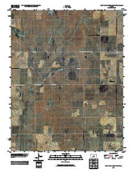 East Kiowa Creek South Kansas Historical topographic map, 1:24000 scale, 7.5 X 7.5 Minute, Year 2009