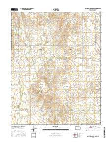 East Kiowa Creek South Kansas Current topographic map, 1:24000 scale, 7.5 X 7.5 Minute, Year 2015