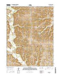 Easton Kansas Current topographic map, 1:24000 scale, 7.5 X 7.5 Minute, Year 2015