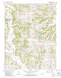 Easton Kansas Historical topographic map, 1:24000 scale, 7.5 X 7.5 Minute, Year 1984