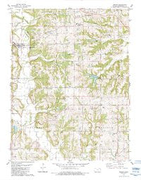 Easton Kansas Historical topographic map, 1:24000 scale, 7.5 X 7.5 Minute, Year 1984