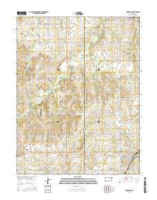 Edgerton Kansas Current topographic map, 1:24000 scale, 7.5 X 7.5 Minute, Year 2015