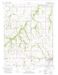 Edgerton Kansas Historical topographic map, 1:24000 scale, 7.5 X 7.5 Minute, Year 1956