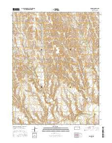 Edmond Kansas Current topographic map, 1:24000 scale, 7.5 X 7.5 Minute, Year 2015
