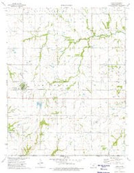 Edna Kansas Historical topographic map, 1:24000 scale, 7.5 X 7.5 Minute, Year 1974
