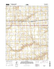 Edson Kansas Current topographic map, 1:24000 scale, 7.5 X 7.5 Minute, Year 2015
