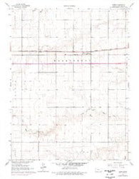 Edson Kansas Historical topographic map, 1:24000 scale, 7.5 X 7.5 Minute, Year 1966