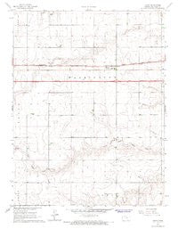 Edson Kansas Historical topographic map, 1:24000 scale, 7.5 X 7.5 Minute, Year 1966