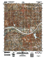 Edwardsville Kansas Historical topographic map, 1:24000 scale, 7.5 X 7.5 Minute, Year 2009