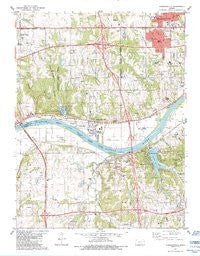 Edwardsville Kansas Historical topographic map, 1:24000 scale, 7.5 X 7.5 Minute, Year 1984
