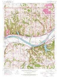 Edwardsville Kansas Historical topographic map, 1:24000 scale, 7.5 X 7.5 Minute, Year 1950
