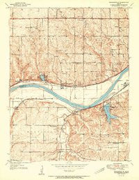 Edwardsville Kansas Historical topographic map, 1:24000 scale, 7.5 X 7.5 Minute, Year 1951