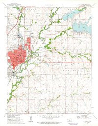 El Dorado Kansas Historical topographic map, 1:24000 scale, 7.5 X 7.5 Minute, Year 1961