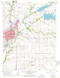 El Dorado Kansas Historical topographic map, 1:24000 scale, 7.5 X 7.5 Minute, Year 1961