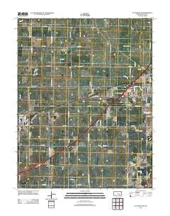 El Dorado SW Kansas Historical topographic map, 1:24000 scale, 7.5 X 7.5 Minute, Year 2012