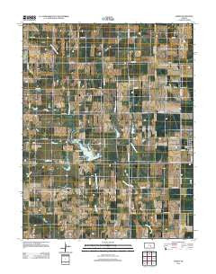 Elbing Kansas Historical topographic map, 1:24000 scale, 7.5 X 7.5 Minute, Year 2012